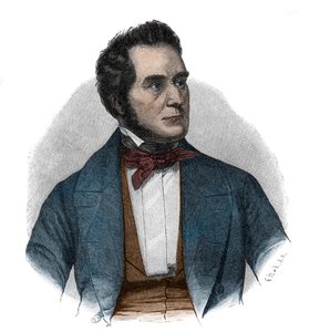 Portret van Heinrich Wilhelm August Freiherr von Gagern (1799-1880), staatsman die pleitte voor de eenwording van Duitsland door Unknown artist