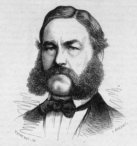 Portret van Henri (Heinrich) Barth Duitse reiziger en ontdekkingsreiziger 1821-1865.