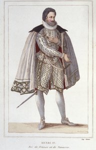 Portret van Hendrik IV (1553-1610), koning van Frankrijk gravure uit 1830 door Unknown artist