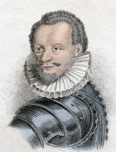 Portret van Hendrik I van Lotharingen, 3e hertog van Guise, bekend als de Scalafre (1550 - 1588) door Unknown artist
