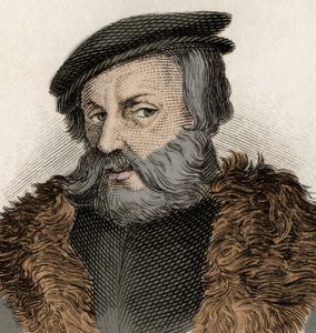 Portret van Hernán Cortés (1485-1547), Spaanse conquistador