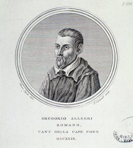 Portret van Italiaanse componist Gregorio Allegri (1582-1652) door Unknown artist