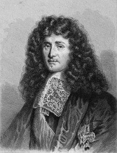 Portret van Jean Baptiste (Jean-Baptiste) Colbert (1619-1683), Franse politicus - in “Histoire des Français” door Lavallée, gravure, sd door Unknown artist