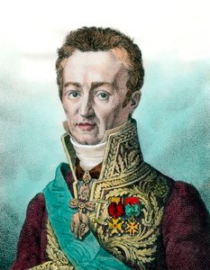 Portret van Jean Baptiste (Jean-Baptiste), Graaf de Villèle (1773-1854) Franse politicus Gravure uit de 19e eeuw Privécollectie