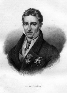 Portret van Jean Baptiste (Jean-Baptiste) Graaf de Villele, Franse politicus (1773 - 1854) door Unknown artist