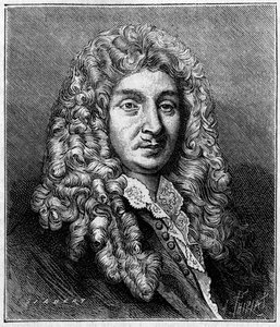 Portret van Jean Baptiste Lully (Giovanni Battista Lulli) (1632-1687), Franse componist van Italiaanse afkomst. Uit een gravure uit die tijd