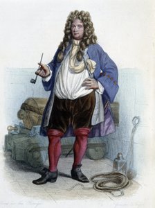 Portret van Jean Bart, Franse kaper (1650-1702) - in 