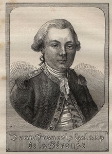 Portret van Jean Francois de Galaup, graaf van La Perouse (1741-1788) - illustratie uit 