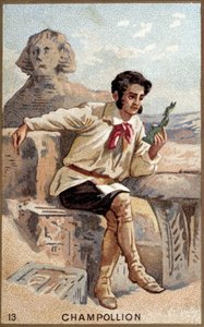 Portret van Jean-François Champollion, genaamd de Jongere (1790 - 1832) Franse egyptoloog