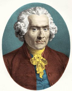Portret van Jean Jacques Rousseau (1712-1778) door Unknown artist