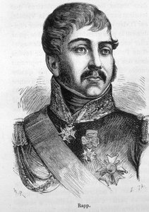 Portret van Jean Rapp (1772 - 1821). Gravure van het einde van de 19e eeuw in 