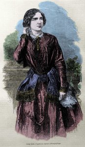 Portret van Jenny Lind (1820-1887), Zweedse zangeres. door Unknown artist