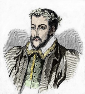Portret van Joachim du Bellay. Franse dichter (Château du Liré, Maine-et-Loire) door Unknown artist