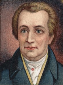 Portret van Johan Wolfgang Goethe (1749-1832), Duitse schrijver. door Unknown artist