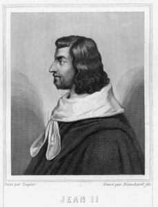 Portret van Jan II de Goede, koning van Frankrijk - in "Histoire des Français" door Lavallée, gravure, sd door Unknown artist
