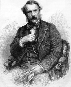 Portret van John Laird Mair Lawrence. Britse bestuurder (1811 tot 1879). Gouverneur van Brits-Indië; gravure 1864