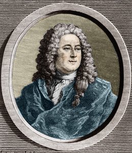 Portret van John Law (1671 - 1729), Schotse financier die in 1720 failliet ging (Gebeurtenis van Quincampoixstraat) door Unknown artist
