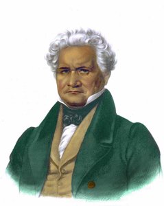 Portret van John Ridge, gravure 1838