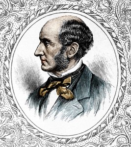 Portret van John Stuart Mill. Britse filosoof en econoom 1806 tot 1873 door Unknown artist