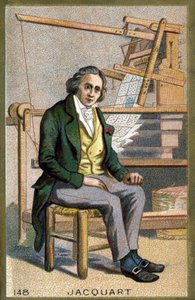 Portret van Joseph Marie Jacquard (1752-1834), Franse mechanicus uitvinder van het weefgetouw door Unknown artist