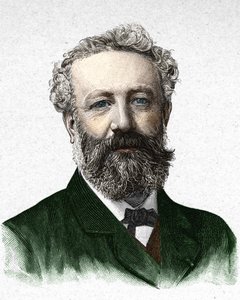Portret van Jules Verne, Franse schrijver (1828-1905)