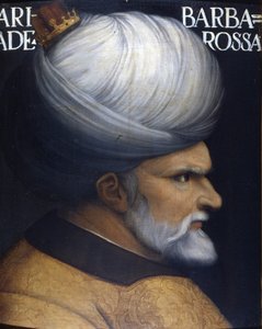 Portret van Khayr Al-Din Barbarossa, oprichter van het regentschap van Algiers door Unknown artist