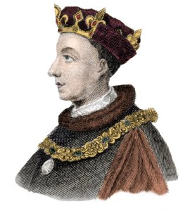 Portret van koning Hendrik V van Engeland (1387-1422) door Unknown artist