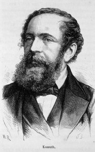 Portret van Lajos Kossuth (1802-1894), Hongaarse politicus door Unknown artist