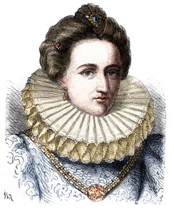 Portret van Leonora Dori (of Dosi) genaamd Galigai, maarschalk van Anker (1568-1617). Ze draagt een kraag - in 