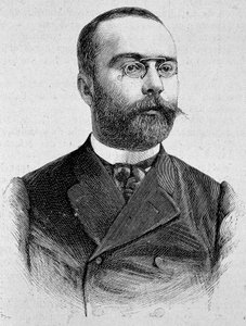 Portret van Louis Barthou (1862 - 1934). Gravure van het einde van de 19e eeuw in 