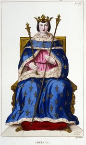 Portret van Lodewijk IX of Sint Lodewijk (1214 - 1270)