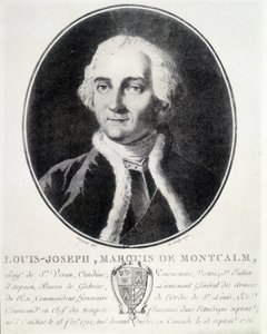 Portret van Louis Joseph, Markies de Montcalm (1712-1759), Franse militair door Unknown artist