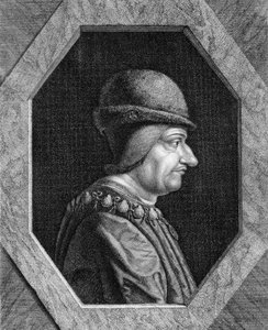 Portret van Lodewijk XI (1423 - 1483), Koning van Frankrijk. door Unknown artist