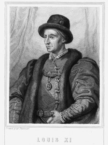 Portret van Lodewijk XI (1423 - 1483), Koning van Frankrijk - in 