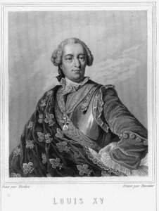 Portret van Lodewijk XV (1710 - 1774), Koning van Frankrijk - in 