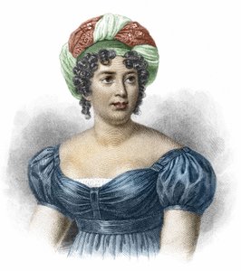 Portret van Madame de Staël (1766-1817), schrijfster.