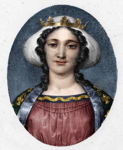 Portret van Margaretha van Provence (1221 - 1295), koningin van Frankrijk. door Unknown artist