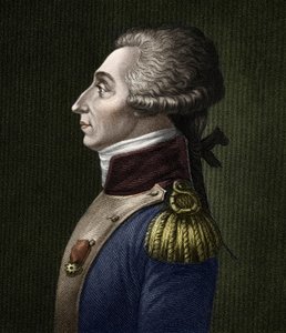 Portret van Marie Joseph Gilbert Motie Motier, Marquis de Lafayette (1757-1834), Franse aristocraat en militair door Unknown artist