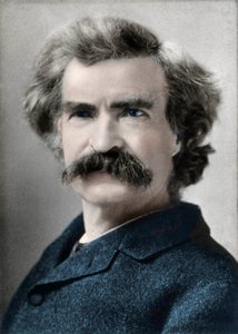 Portret van Mark Twain (Samuel Langhorne Clemens) (1835-1910) Amerikaanse auteur