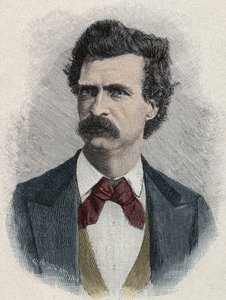 Portret van Mark Twain (Samuel Langhorne Clemens)