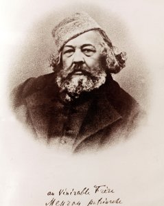 Portret van Michail Bakounin. 19e eeuw