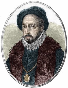 Portret van Michel de Montaigne (1533-1592), Franse schrijver door Unknown artist