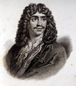 Portret van Molière, gravure uit de 19e eeuw door Unknown artist