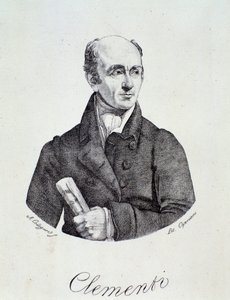 Portret van Muzio Clementi (gravure)
