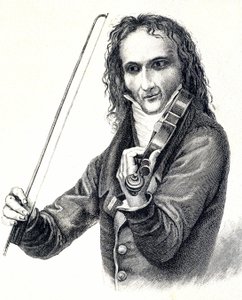 Portret van Niccol Paganini (1782-1840) door Unknown artist