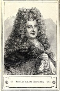 Portret van Nicolas Boileau Despreaux (Boileau-Despreaux) (1636 - 1711), gravure 19e eeuw door Unknown artist
