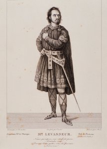 Portret van Nicolas Prosper Levasseur als Bertram in de opera Robert le diable (1831)
