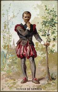 Portret van Olivier de Serres (1539 - 1619), Franse agronoom door Unknown artist