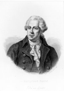 Portret van Pasquale of Pascal Paoli (1725 - 1807), Patriote Corsica door Unknown artist