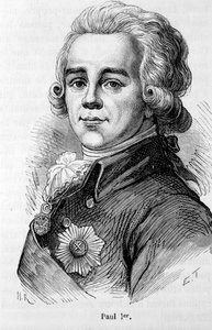 Portret van Paul I Petrovich (1754-1801), Tsaar van Rusland door Unknown artist